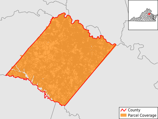 Spotsylvania County Virginia GIS Parcel Data Download Coverage