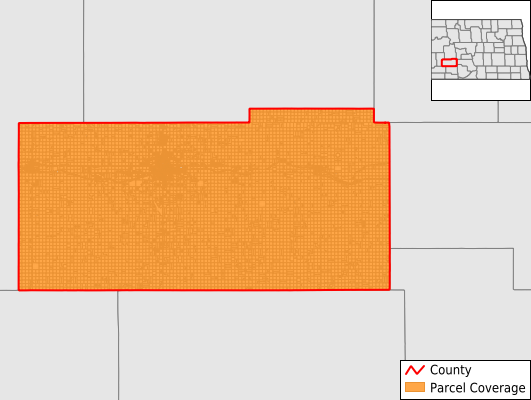 Stark County North Dakota GIS Parcel Data Download Coverage