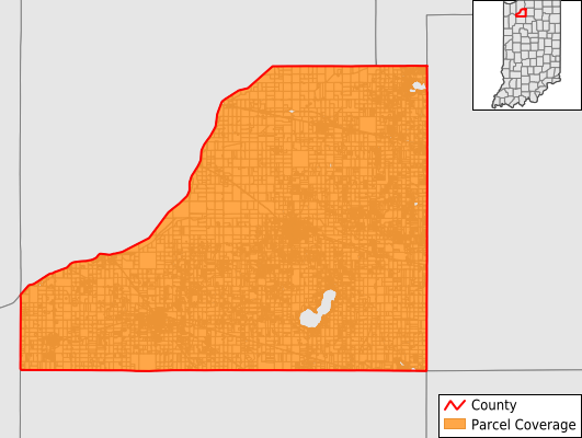Starke County In Parcel Data Coverage Map 