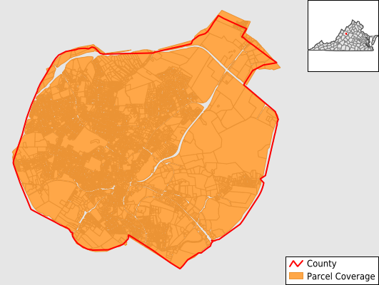 Staunton City Virginia GIS Parcel Data Download Coverage