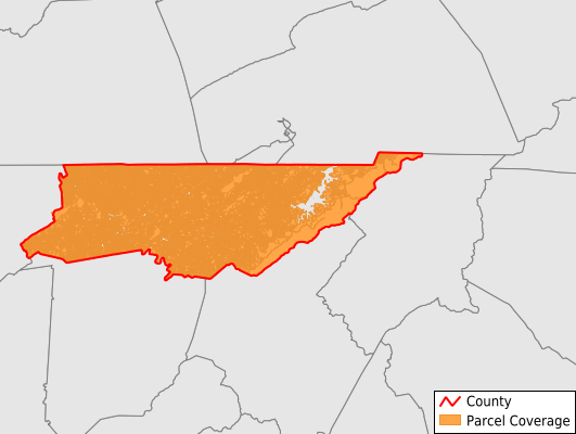 Sullivan County Tennessee GIS Parcel Data Download Coverage