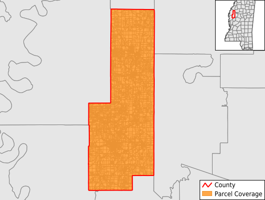 Sunflower County Mississippi GIS Parcel Data Download Coverage