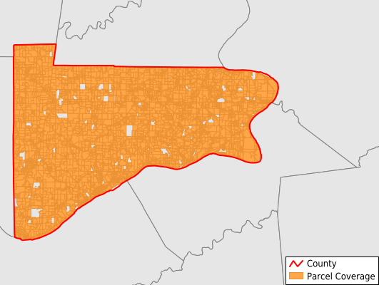 Switzerland County Indiana GIS Parcel Data Download Coverage