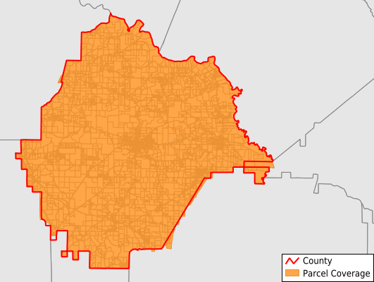 Taylor County Georgia GIS Parcel Data Download Coverage