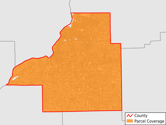Tazewell County Illinois GIS Parcel Data Download Coverage
