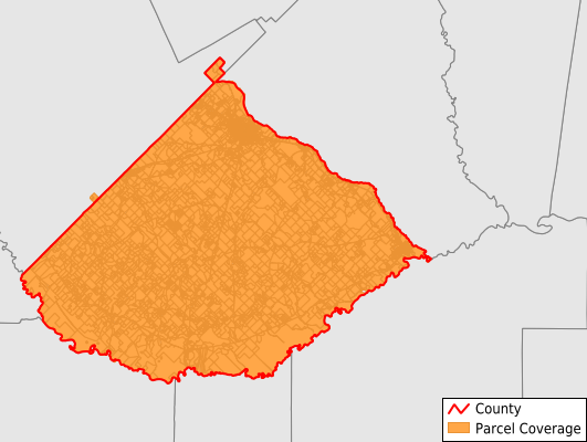 Telfair County Georgia GIS Parcel Data Download Coverage