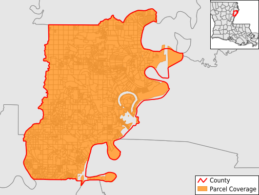 Tensas Parish Louisiana GIS Parcel Data Download Coverage