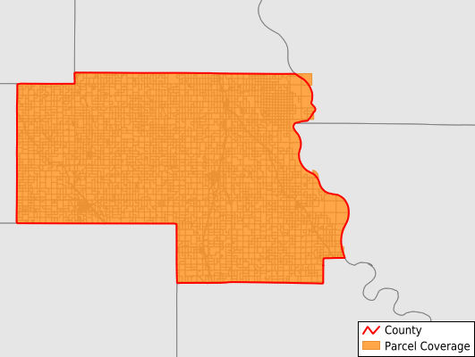 Thurston County Nebraska GIS Parcel Data Download Coverage