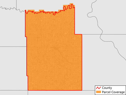 Tripp County South Dakota GIS Parcel Data Download Coverage