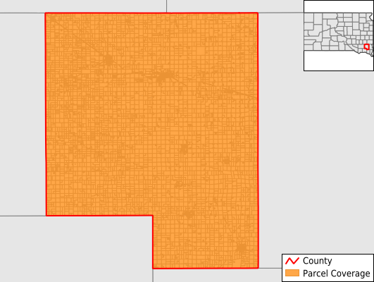 Turner County South Dakota GIS Parcel Data Download Coverage