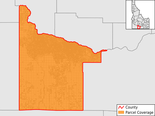 Twin Falls County Idaho GIS Parcel Data Download Coverage