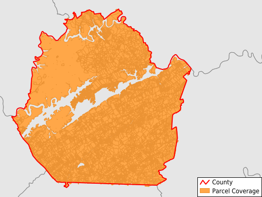 Union County Tennessee GIS Parcel Data Download Coverage