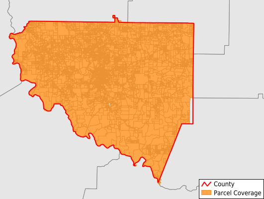 Upson County Georgia GIS Parcel Data Download Coverage