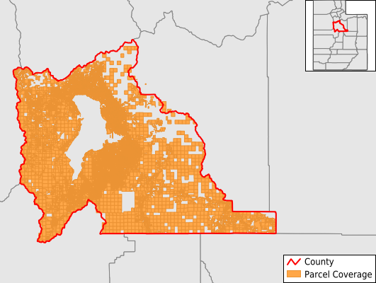Utah County Utah GIS Parcel Data Download Coverage