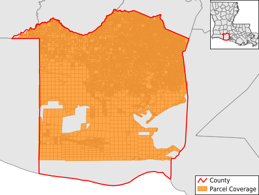 Vermilion Parish Louisiana GIS Parcel Data Download Coverage