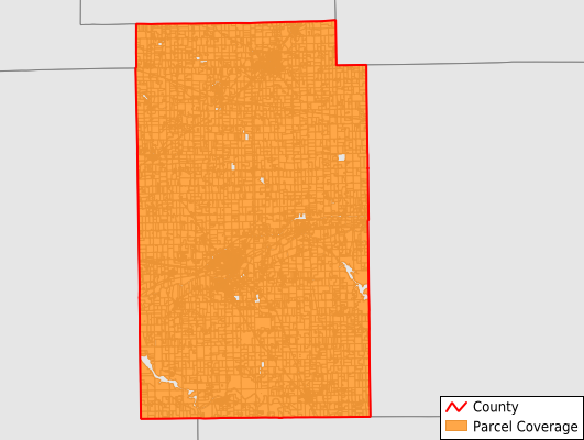 Wabash County Indiana GIS Parcel Data Download Coverage