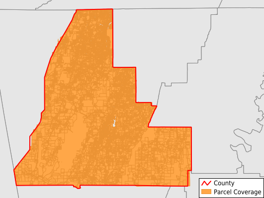 Walker County Georgia GIS Parcel Data Download Coverage