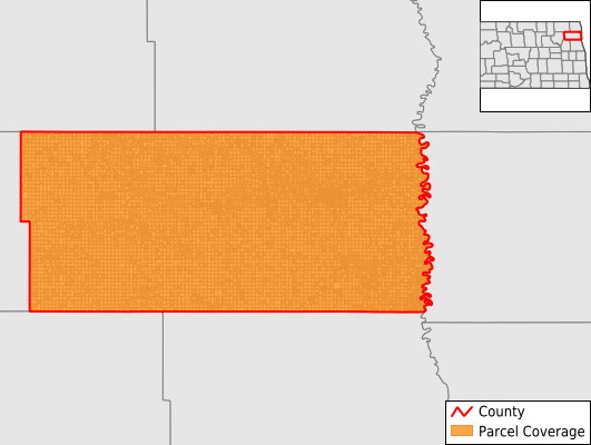 Walsh County North Dakota GIS Parcel Data Download Coverage