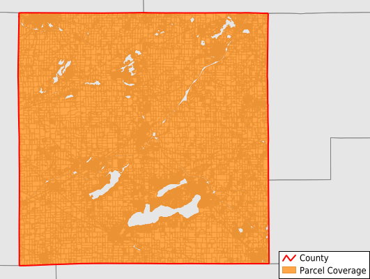 Walworth County Wisconsin GIS Parcel Data Download Coverage