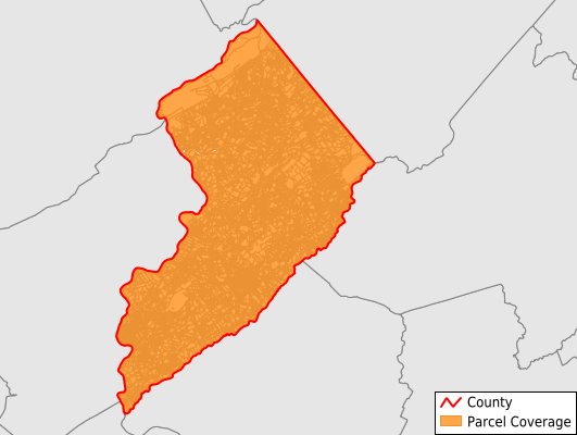 Warren County New Jersey GIS Parcel Data Download Coverage