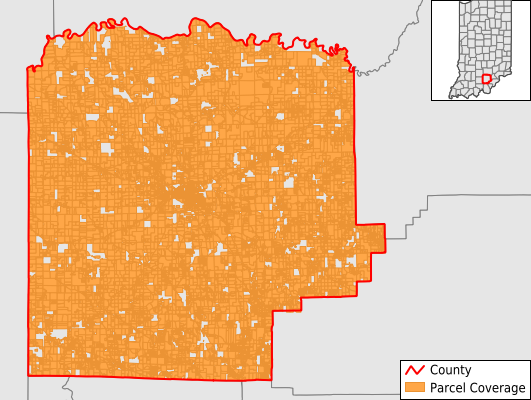 Washington County Indiana GIS Parcel Data Download Coverage