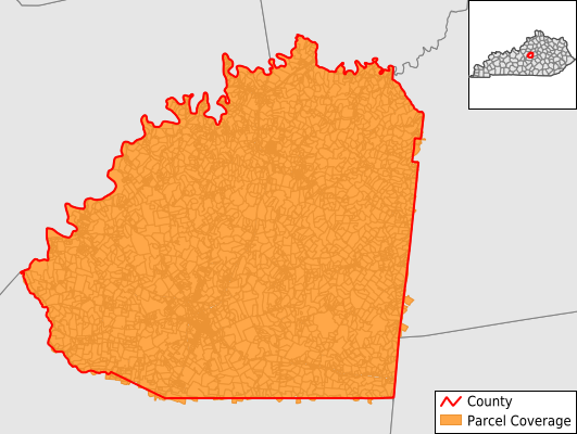 Washington County Kentucky GIS Parcel Data Download Coverage