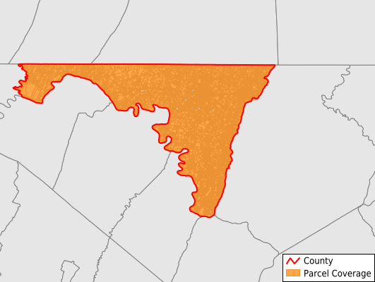 Washington County Maryland GIS Parcel Data Download Coverage