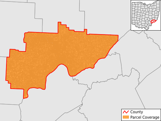 Washington County Ohio GIS Parcel Data Download Coverage