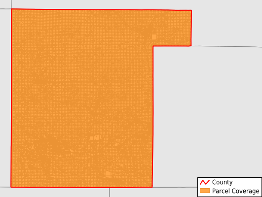 Waupaca County Wisconsin GIS Parcel Data Download Coverage