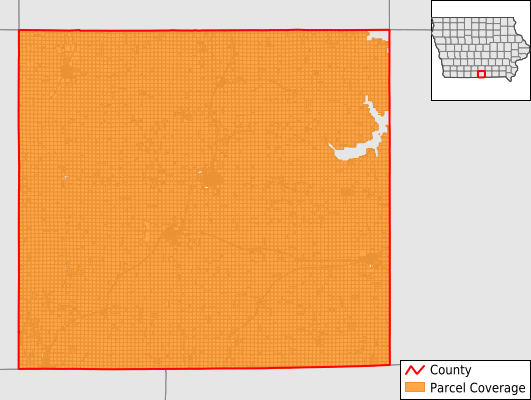 Wayne County Iowa GIS Parcel Data Download Coverage
