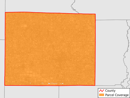 Wayne County Illinois GIS Parcel Data Download Coverage