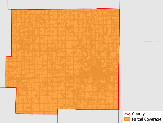Wayne County Indiana GIS Parcel Data Download Coverage