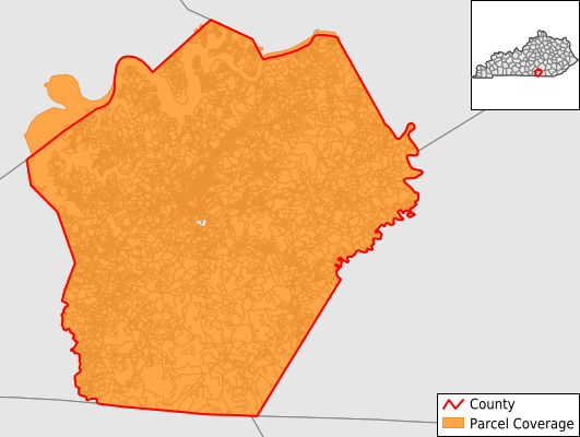 Wayne County Kentucky GIS Parcel Data Download Coverage