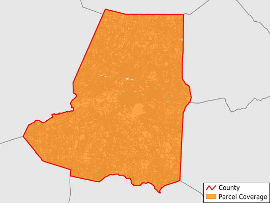 Wayne County North Carolina GIS Parcel Data Download Coverage
