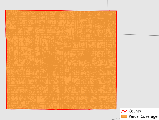 Wayne County Ohio GIS Parcel Data Download Coverage
