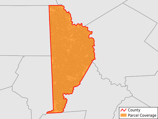 Wayne County Pennsylvania GIS Parcel Data Download Coverage