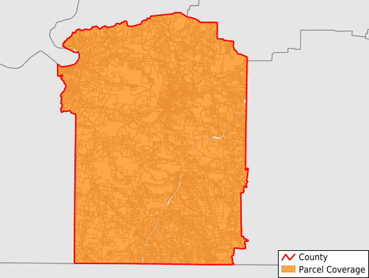 Wayne County Tennessee GIS Parcel Data Download Coverage