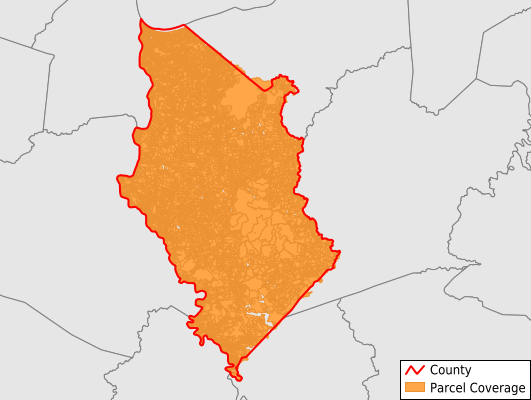 Wayne County West Virginia GIS Parcel Data Download Coverage