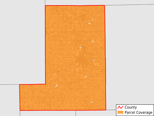 Wells County Indiana GIS Parcel Data Download Coverage