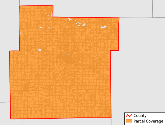 Whitley County Indiana GIS Parcel Data Download Coverage