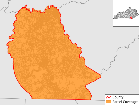 Whitley County Kentucky GIS Parcel Data Download Coverage