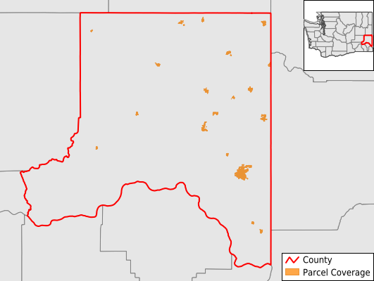 Whitman County Washington GIS Parcel Data Download Coverage