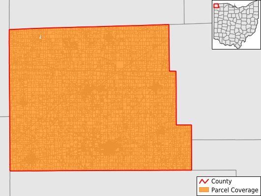 Williams County Ohio GIS Parcel Data Download Coverage