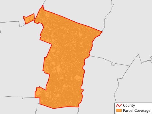 Windsor County Vermont GIS Parcel Data Download Coverage