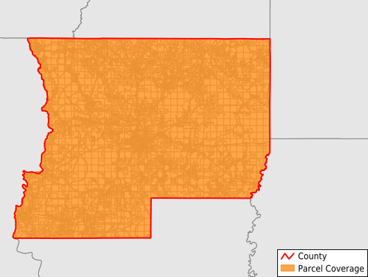 Winn Parish Louisiana GIS Parcel Data Download Coverage