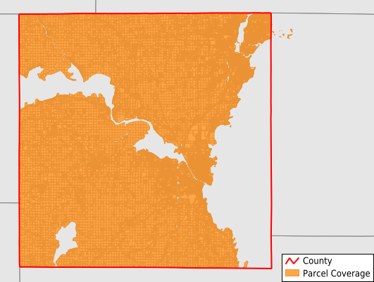 Winnebago County Wisconsin GIS Parcel Data Download Coverage