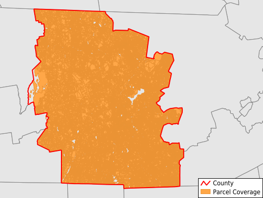 Worcester County Massachusetts GIS Parcel Data Download Coverage