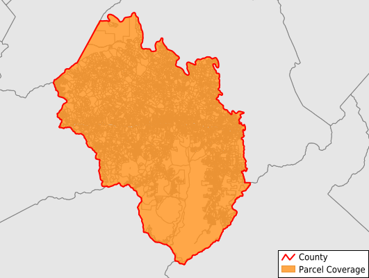 Yancey County North Carolina GIS Parcel Data Download Coverage
