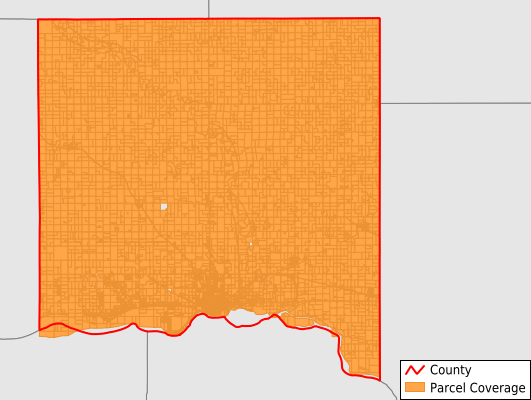 Yankton County South Dakota GIS Parcel Data Download Coverage