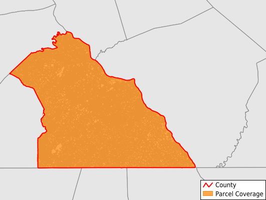 York County Pennsylvania GIS Parcel Data Download Coverage